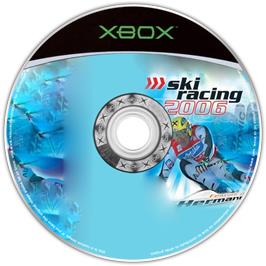 Artwork on the CD for Ski Racing 2006 Featuring Hermann Maier on the Microsoft Xbox.