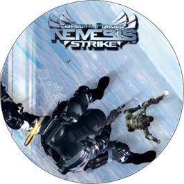 Artwork on the CD for Special Forces: Nemesis Strike on the Microsoft Xbox.
