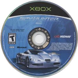 Artwork on the CD for Spy Hunter 2 on the Microsoft Xbox.