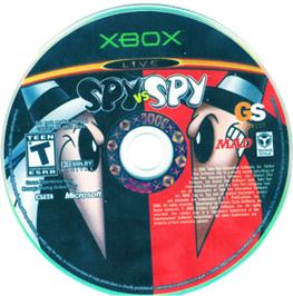 Artwork on the CD for Spy vs. Spy on the Microsoft Xbox.