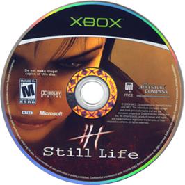 Artwork on the CD for Still Life on the Microsoft Xbox.