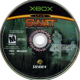 Artwork on the CD for Swat - Global Strike Team on the Microsoft Xbox.
