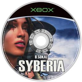 Artwork on the CD for Syberia on the Microsoft Xbox.