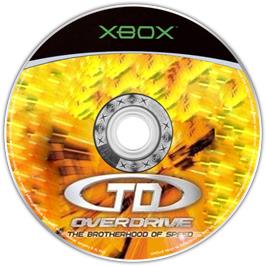 Artwork on the CD for TD Overdrive - The Brotherhood Of Speed on the Microsoft Xbox.