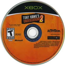 Artwork on the CD for Tony Hawk's Underground 2 on the Microsoft Xbox.
