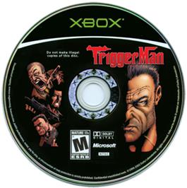 Artwork on the CD for Trigger Man on the Microsoft Xbox.