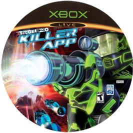 Artwork on the CD for Tron 2.0 - Killer App on the Microsoft Xbox.