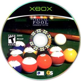 Artwork on the CD for Virtual Pool - Tournament Edition on the Microsoft Xbox.