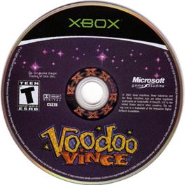 Artwork on the CD for Voodoo Vince on the Microsoft Xbox.