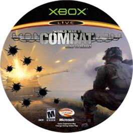 Artwork on the CD for World War II Combat: Road to Berlin on the Microsoft Xbox.