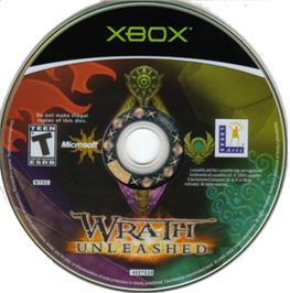 Artwork on the CD for Wrath Unleashed on the Microsoft Xbox.