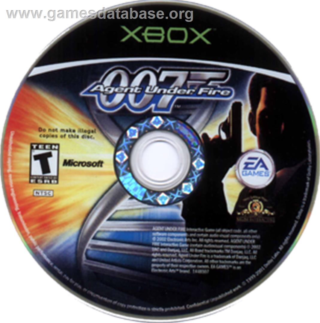 007: Agent Under Fire - Microsoft Xbox - Artwork - CD
