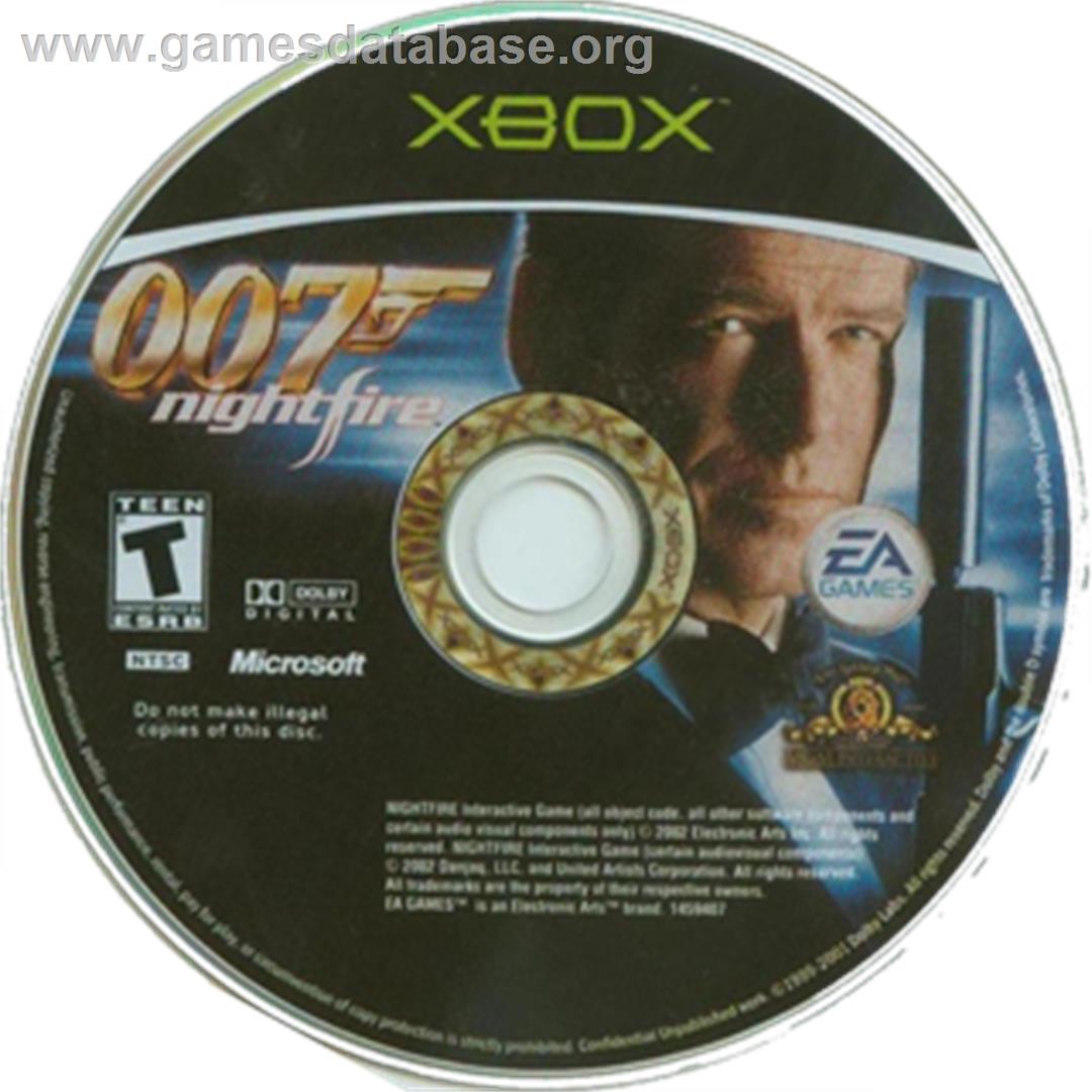 007: Nightfire - Microsoft Xbox - Artwork - CD