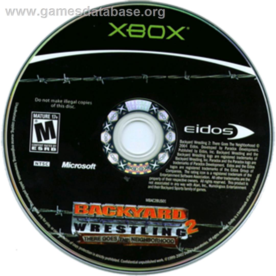 Backyard Wrestling 2: There Goes the Neighborhood - Microsoft Xbox - Artwork - CD