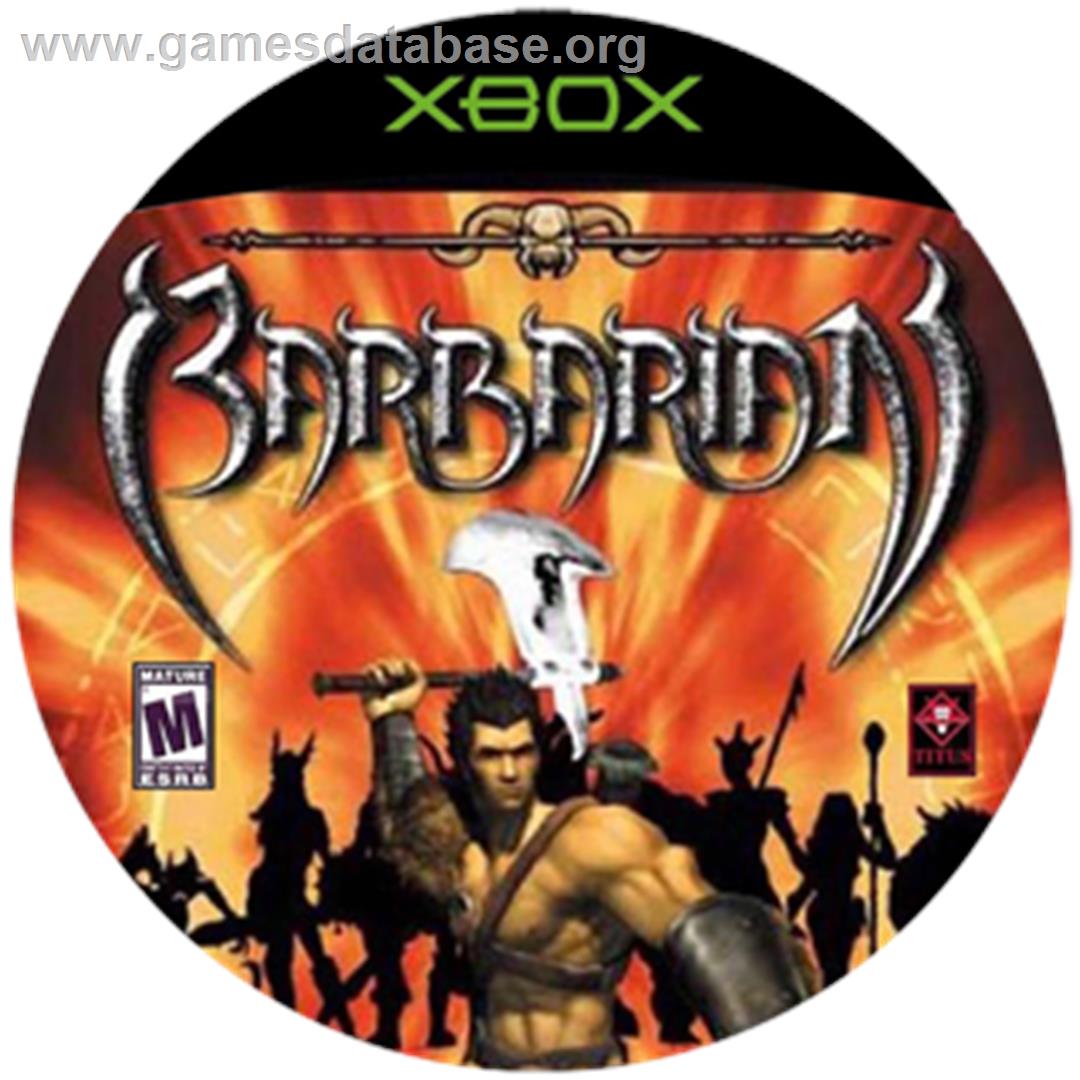 Barbarian - Microsoft Xbox - Artwork - CD