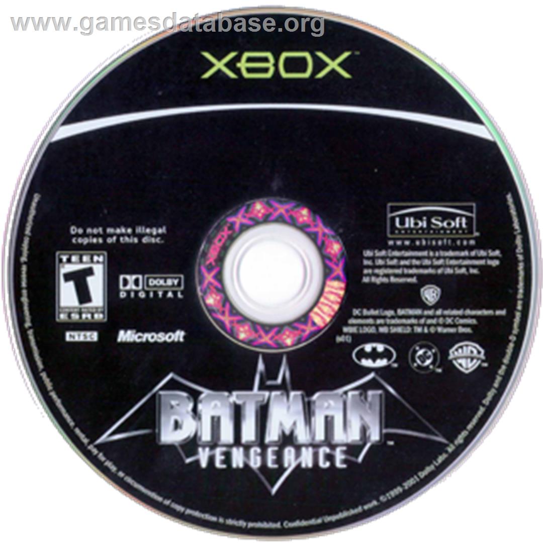 Batman - Vengeance - Microsoft Xbox - Artwork - CD
