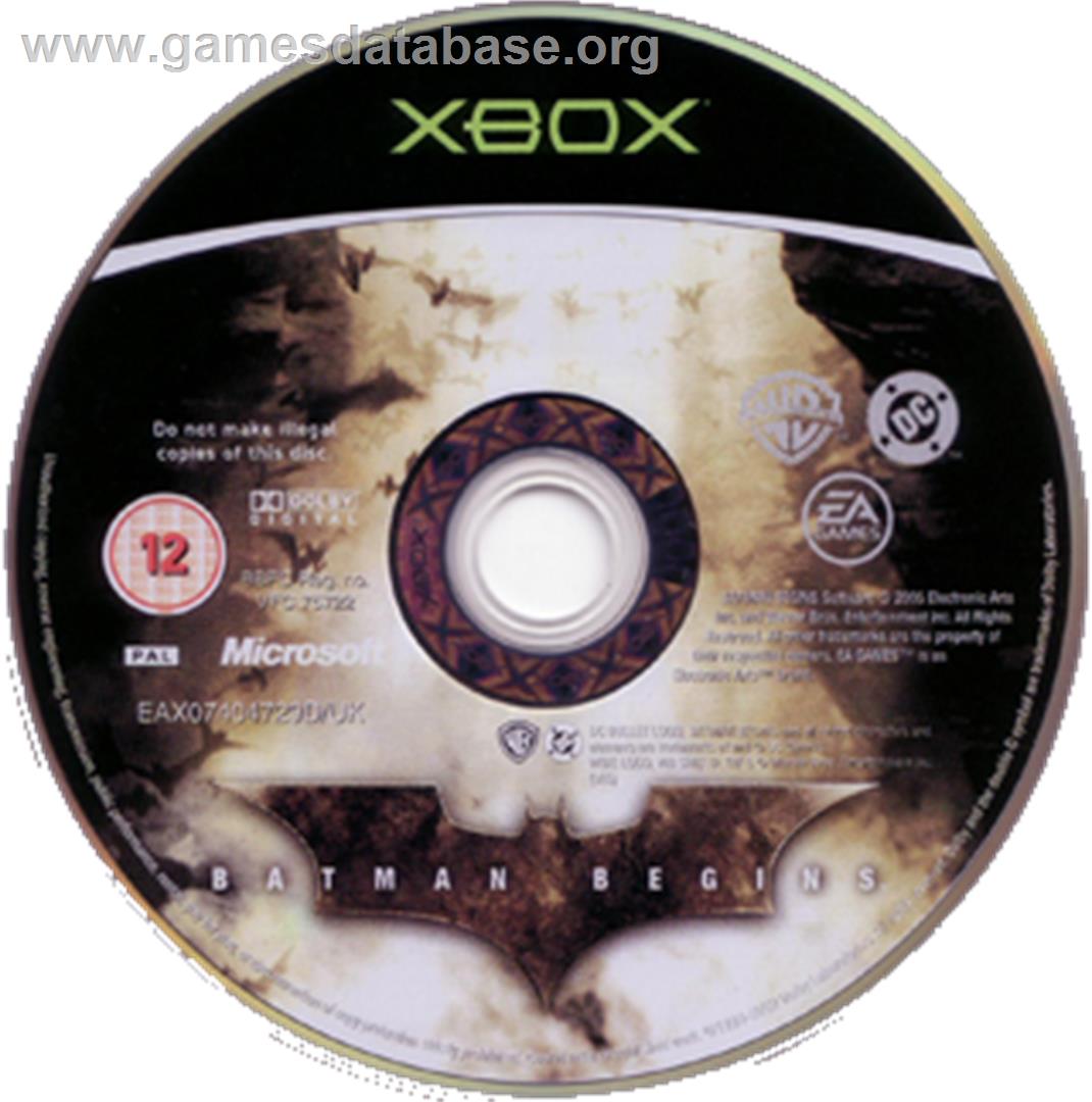 Batman Begins - Microsoft Xbox - Artwork - CD