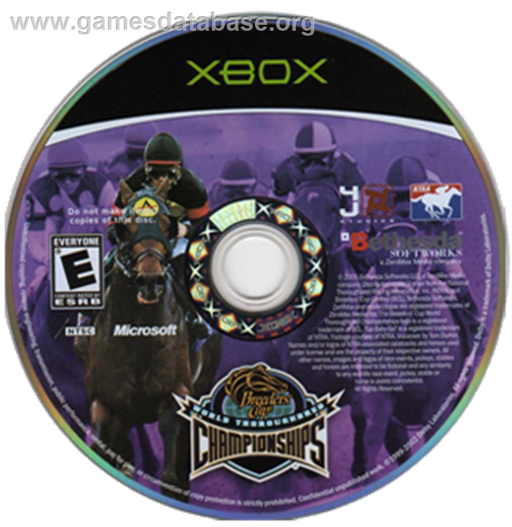Breeders' Cup - World Thoroughbred Championships - Microsoft Xbox - Artwork - CD