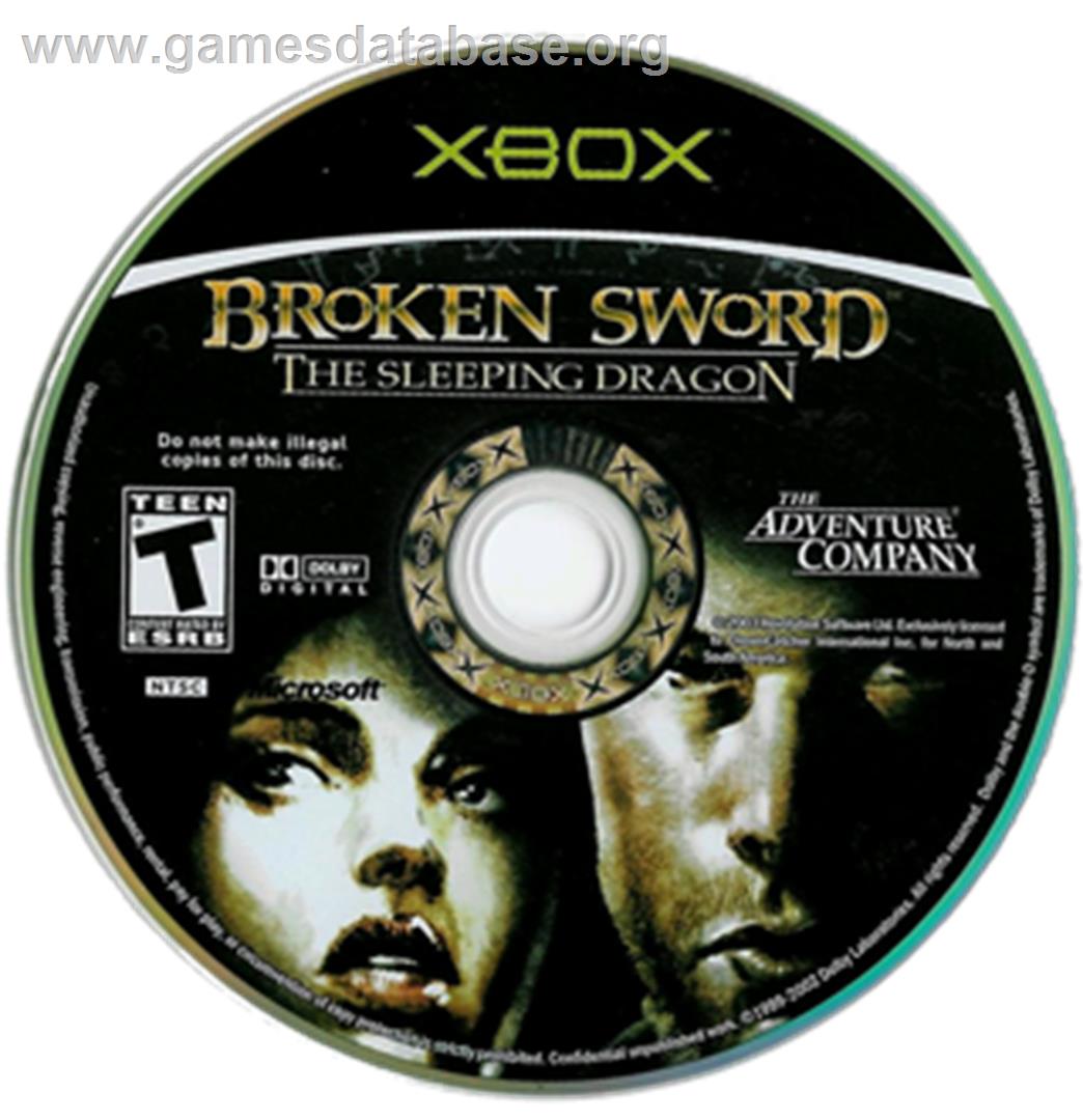 Broken Sword - The Sleeping Dragon - Microsoft Xbox - Artwork - CD