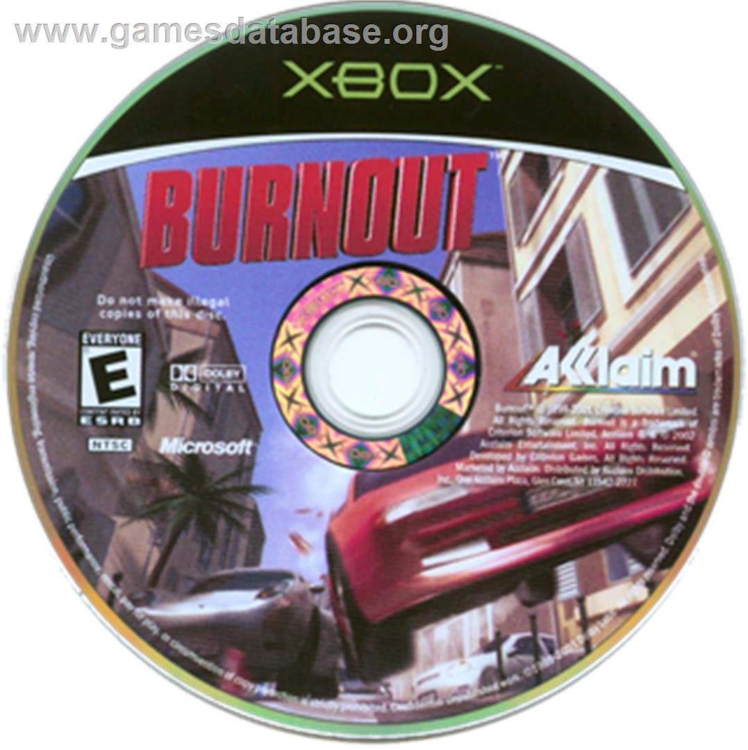 Burnout - Microsoft Xbox - Artwork - CD