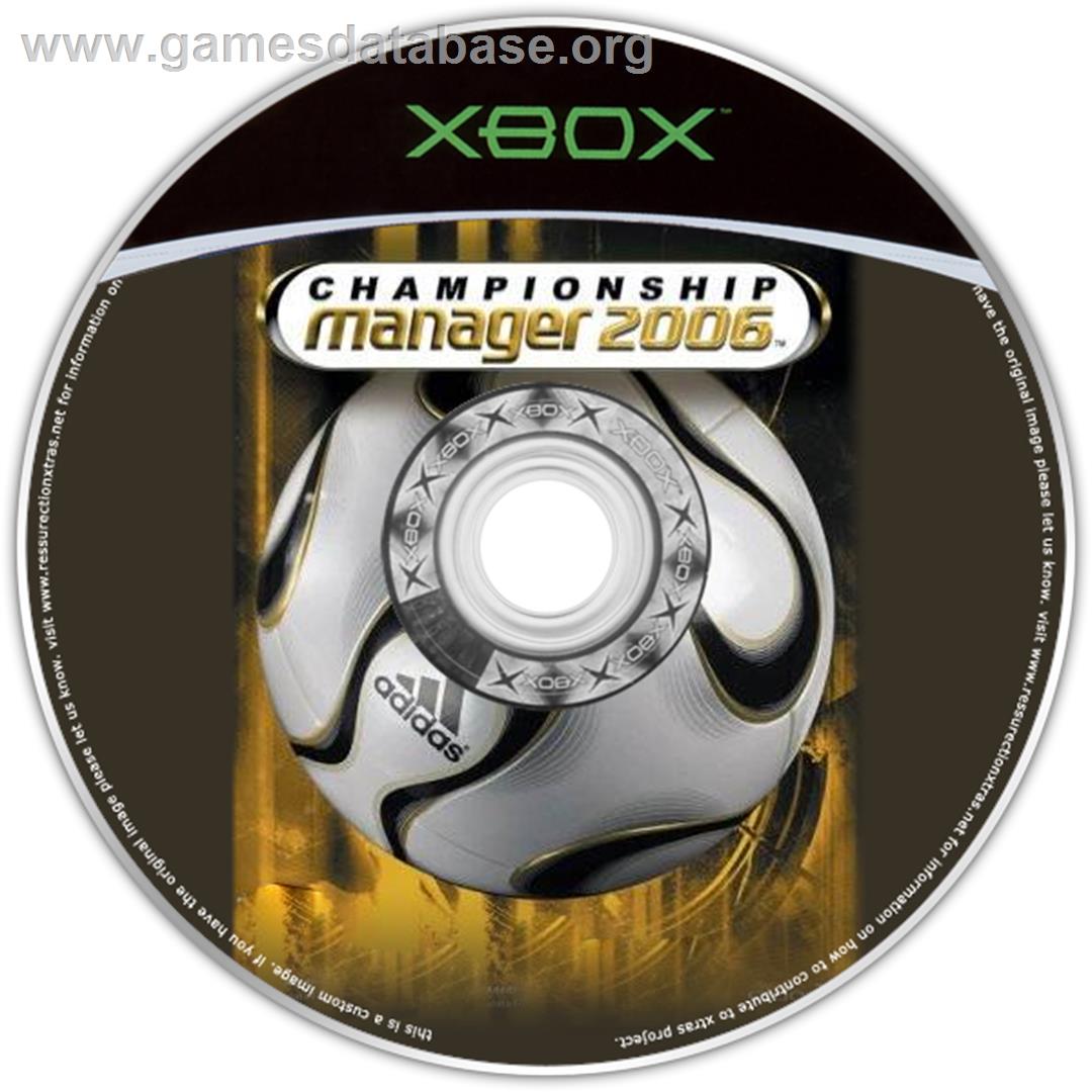 Championship Manager 2006 - Microsoft Xbox - Artwork - CD