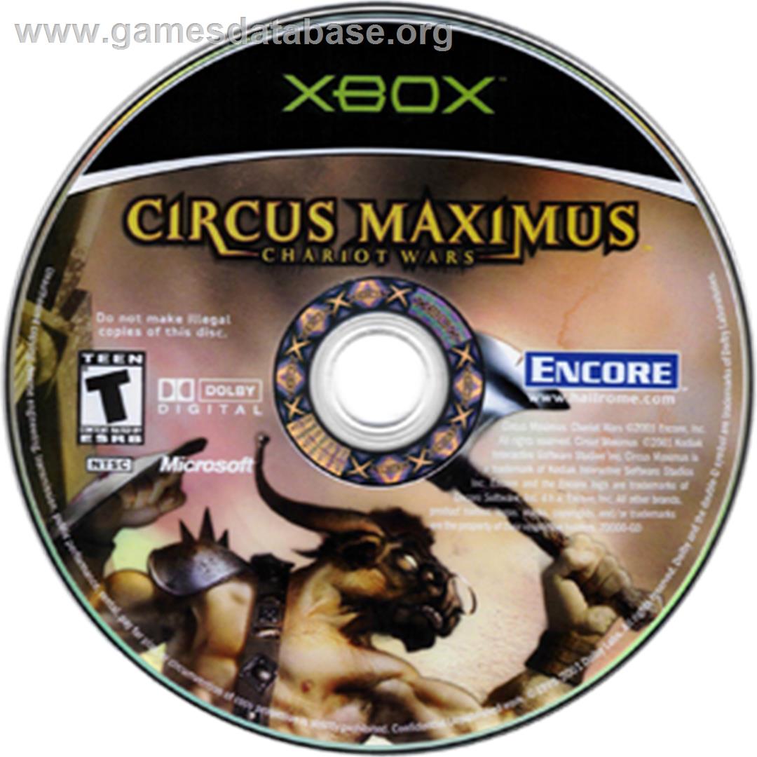 Circus Maximus: Chariot Wars - Microsoft Xbox - Artwork - CD