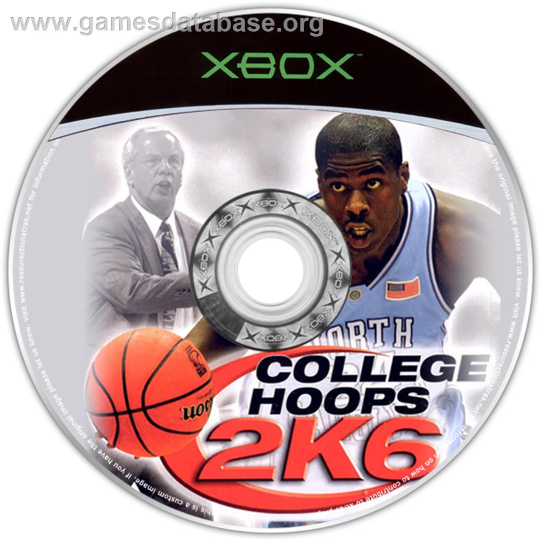 College Hoops 2K6 - Microsoft Xbox - Artwork - CD