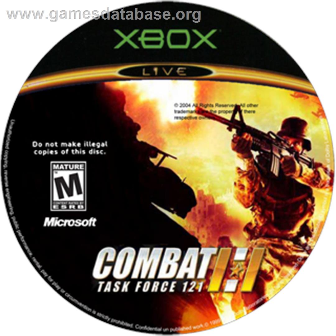 Combat: Task Force 121 - Microsoft Xbox - Artwork - CD