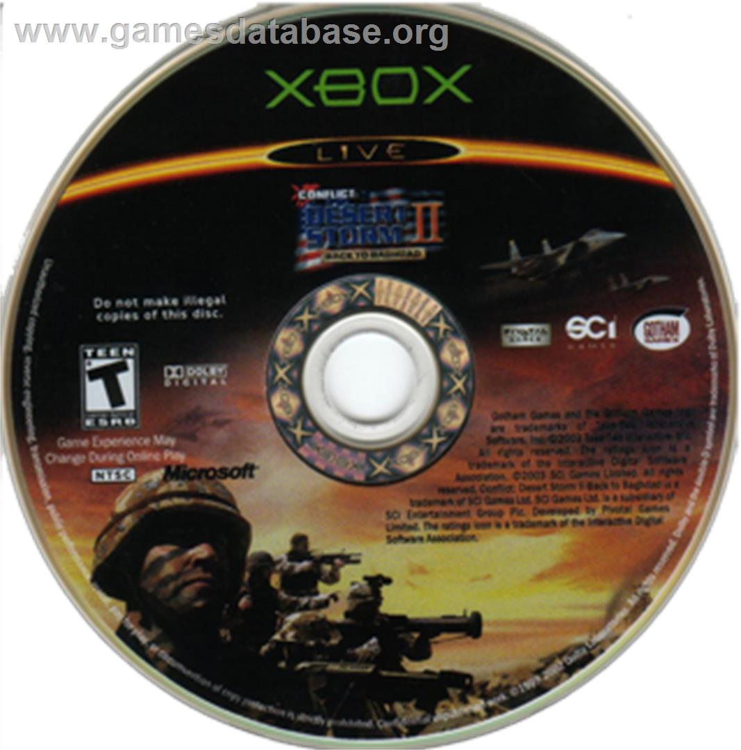 Conflict: Desert Storm II: Back to Baghdad - Microsoft Xbox - Artwork - CD