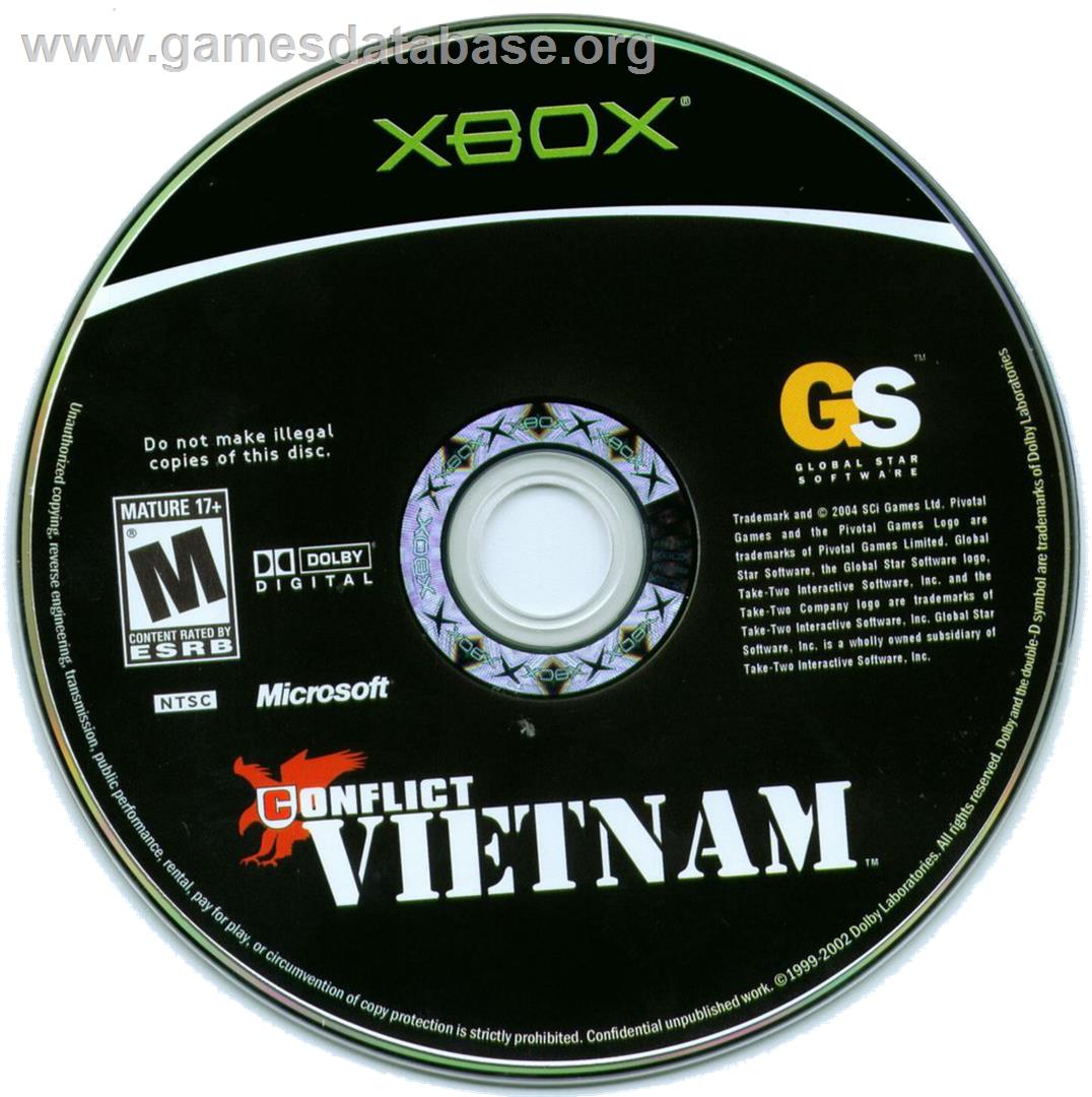 Conflict - Vietnam - Microsoft Xbox - Artwork - CD