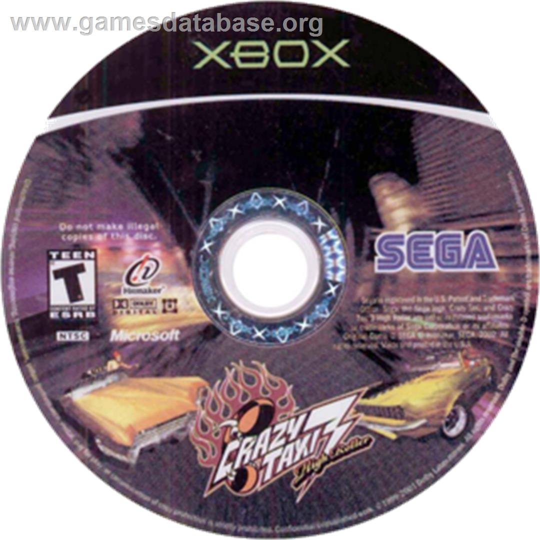 Crazy Taxi 3: High Roller - Microsoft Xbox - Artwork - CD