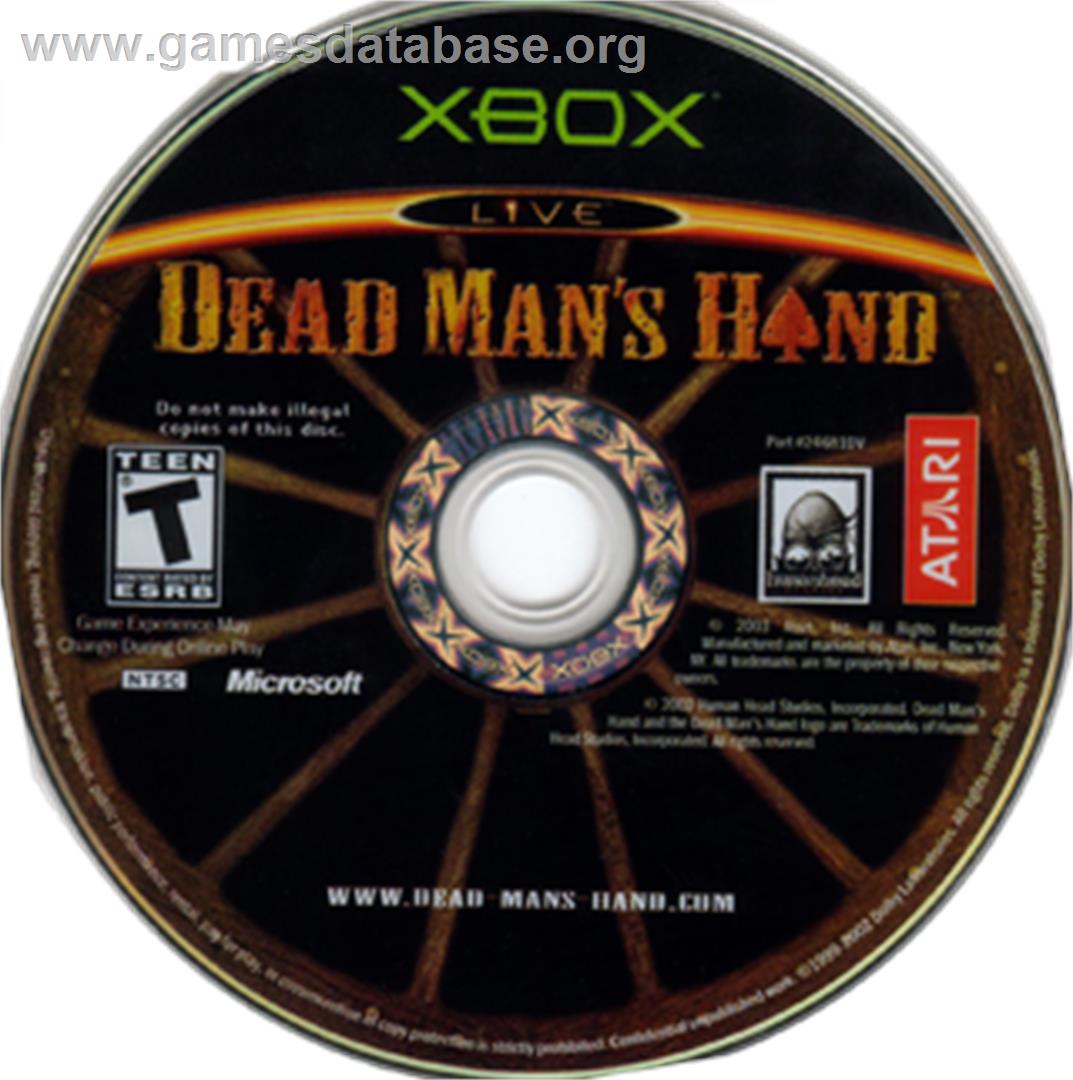 Dead Man's Hand - Microsoft Xbox - Artwork - CD