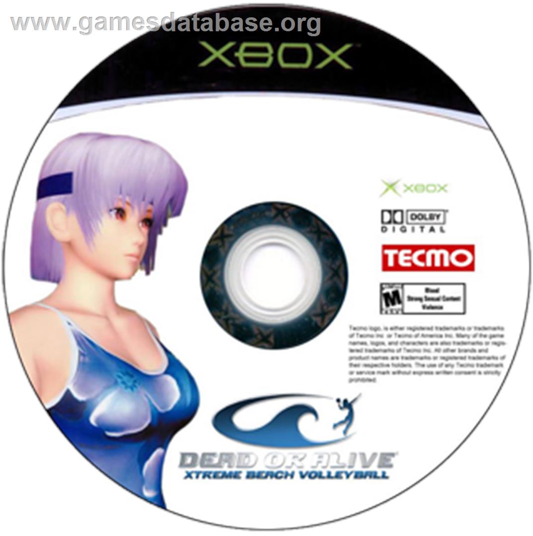 Dead Or Alive Xtreme Beach Volleyball Microsoft Xbox Artwork Cd 