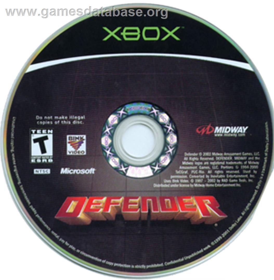 Defender - Microsoft Xbox - Artwork - CD