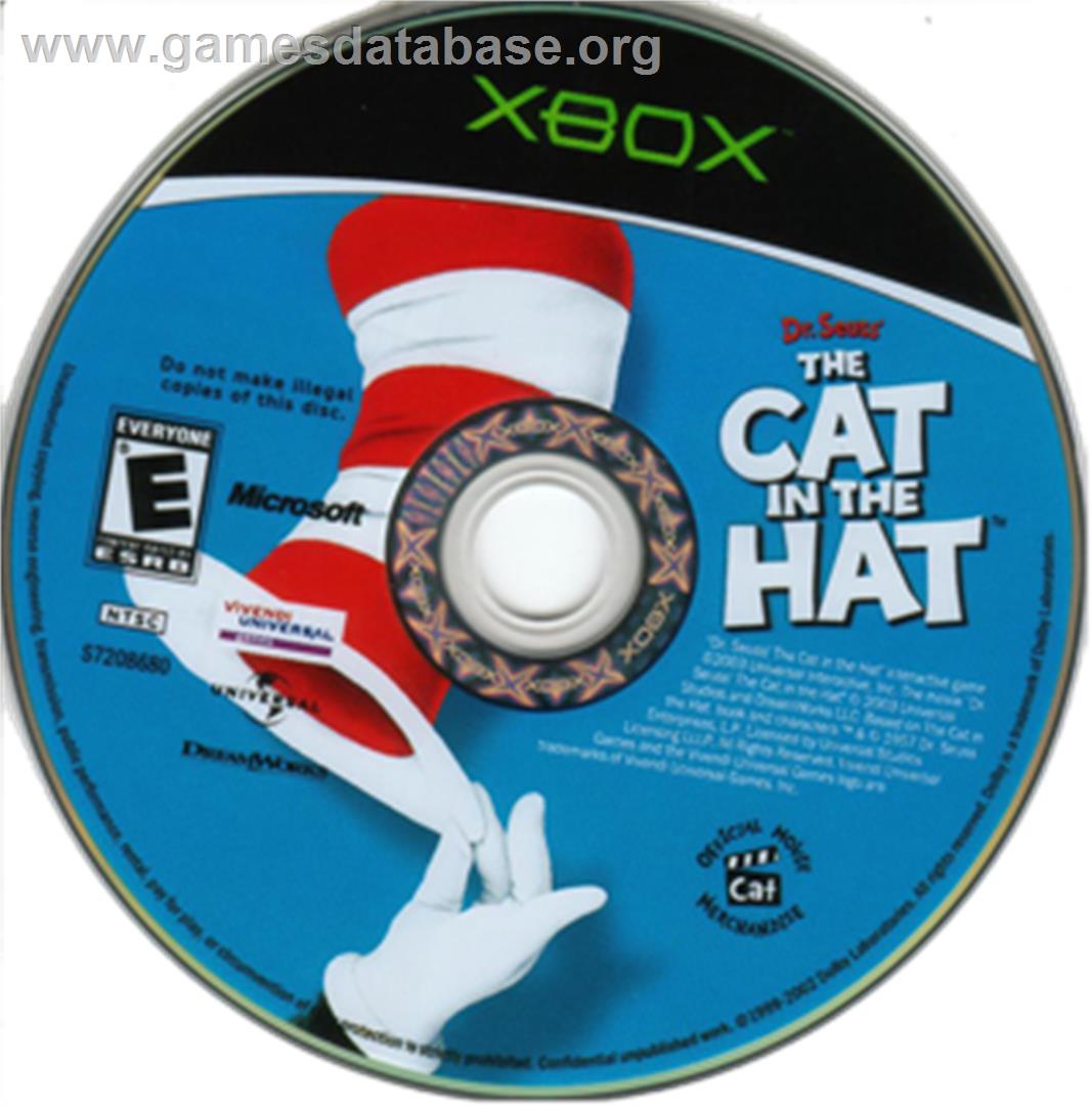 Dr. Seuss' The Cat In The Hat - Microsoft Xbox - Artwork - CD
