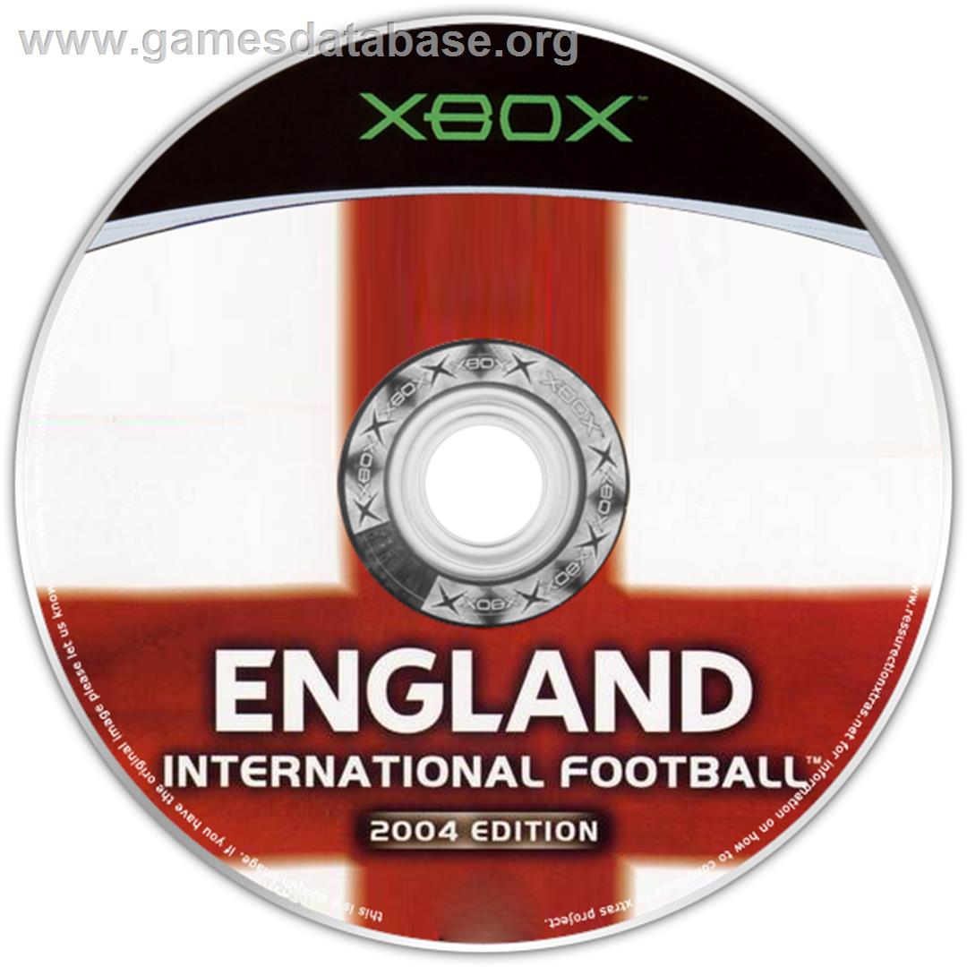 England International Football - 2004 Edition - Microsoft Xbox - Artwork - CD