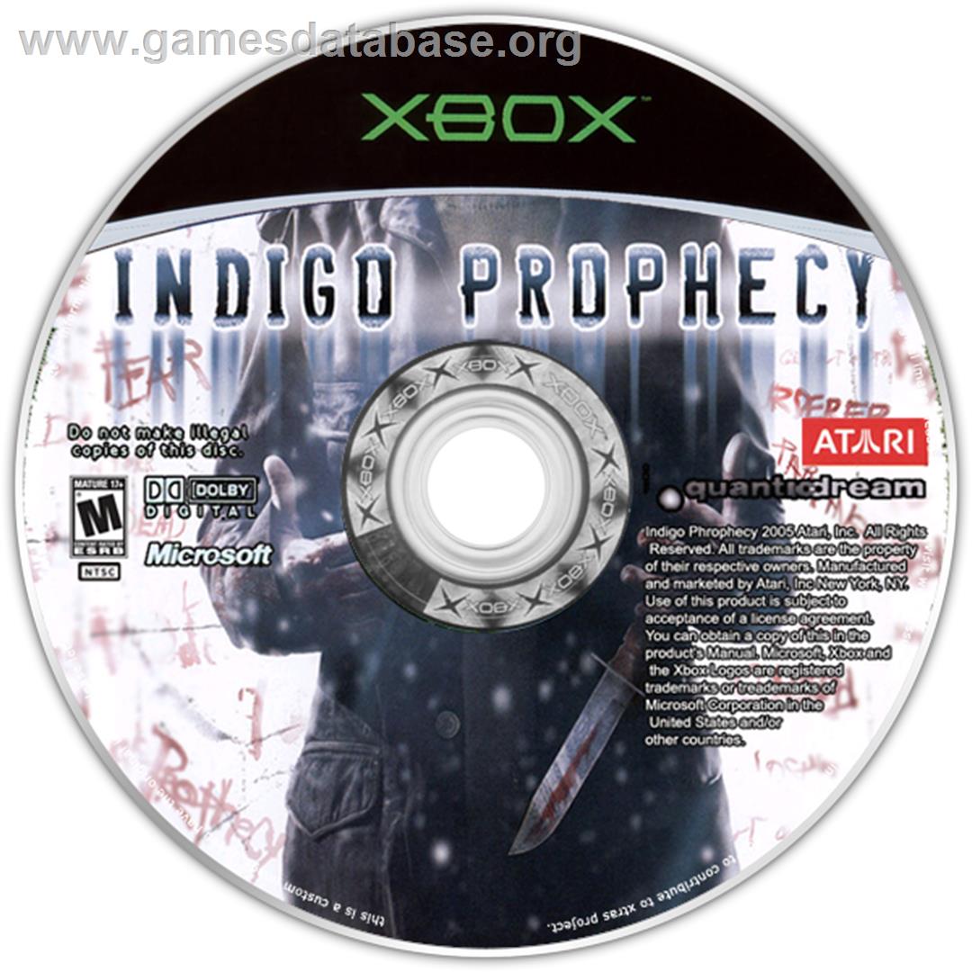 Fahrenheit - Microsoft Xbox - Artwork - CD