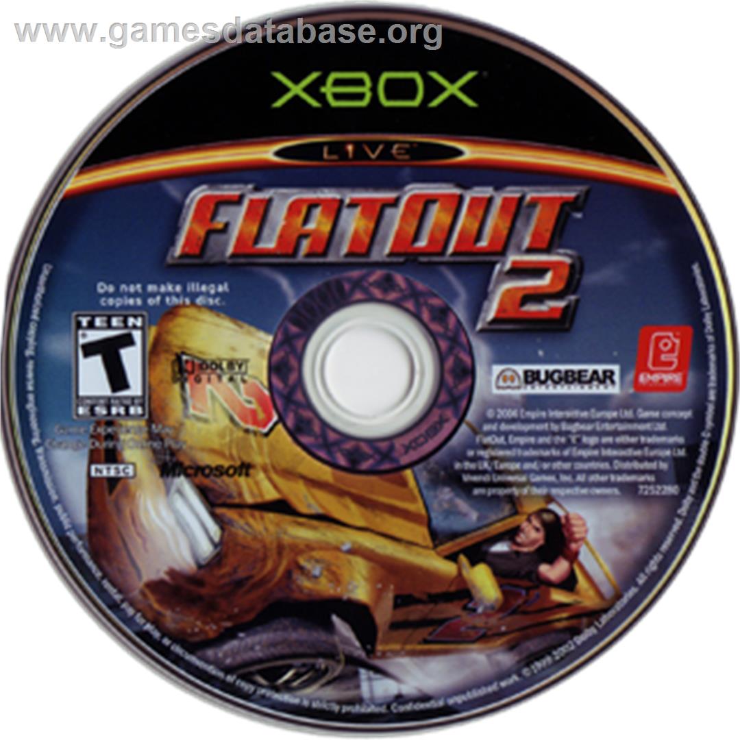 FlatOut 2 - Microsoft Xbox - Artwork - CD