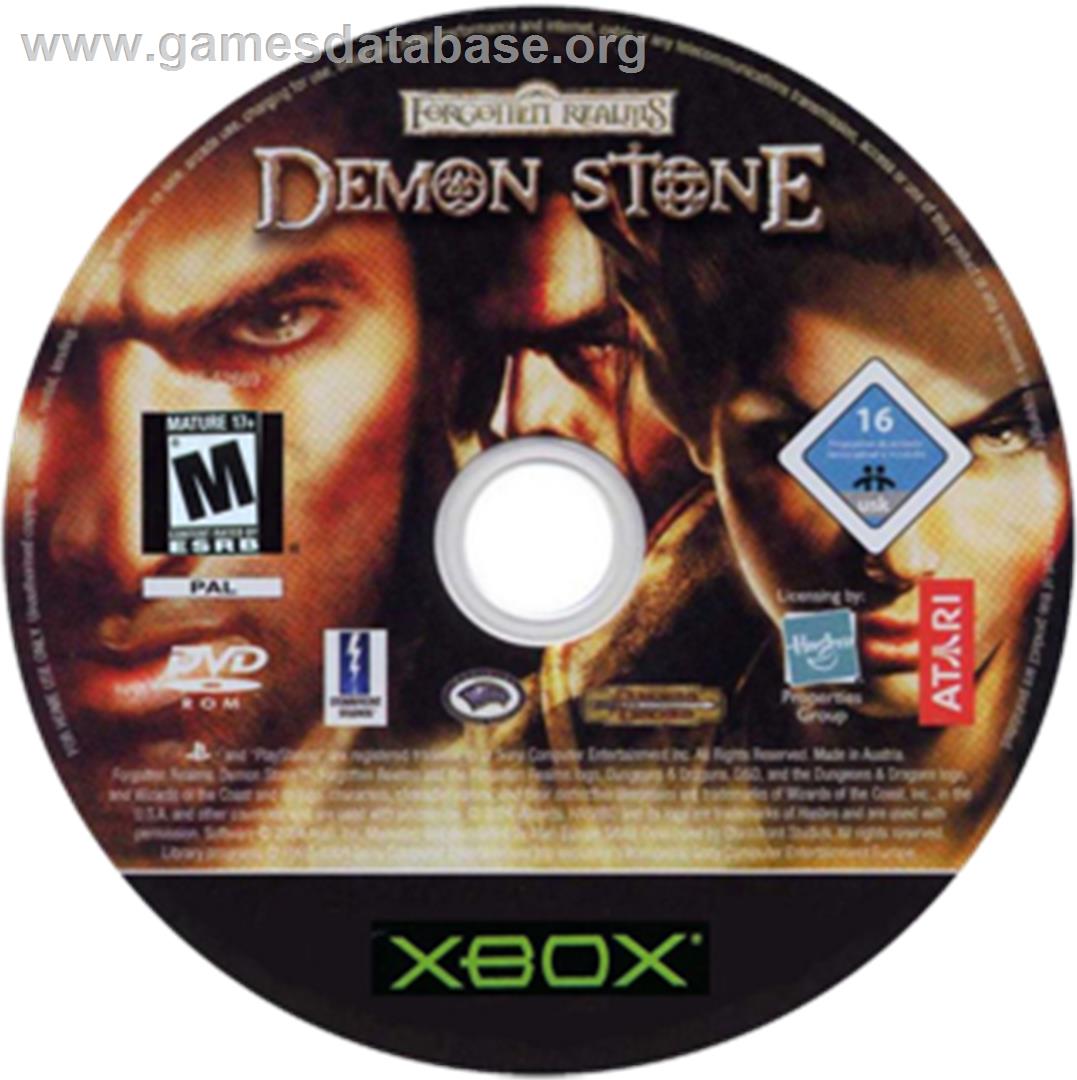 Forgotten Realms - Demon Stone - Microsoft Xbox - Artwork - CD
