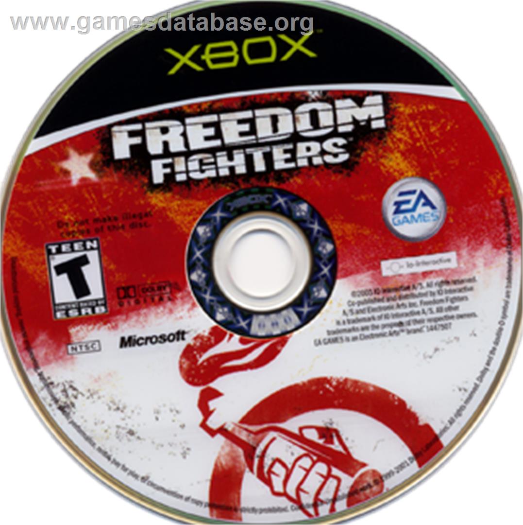 Freedom Fighters - Microsoft Xbox - Artwork - CD