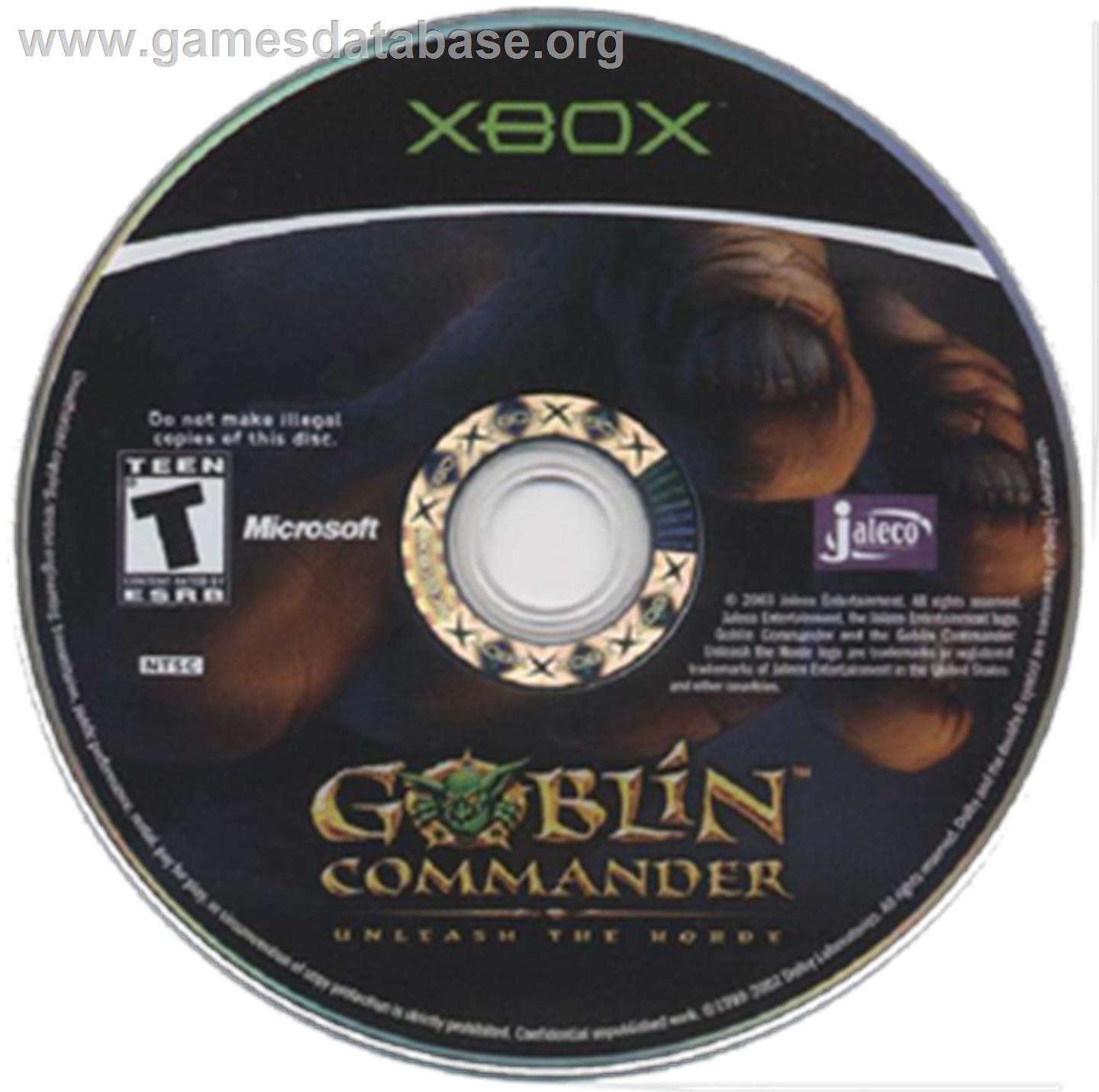 Goblin Commander: Unleash the Horde - Microsoft Xbox - Artwork - CD