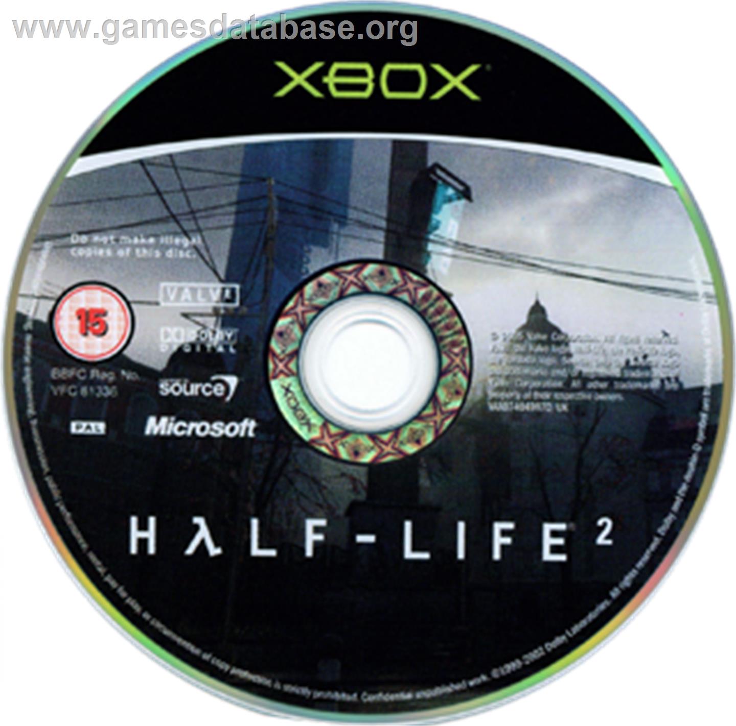 Half-life 2 - Microsoft Xbox - Artwork - CD