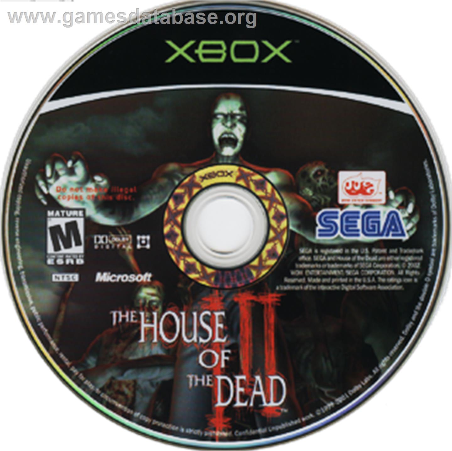 House of the Dead 3 - Microsoft Xbox - Artwork - CD