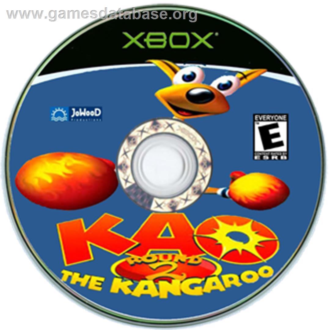 Kao the Kangaroo Round 2 - Microsoft Xbox - Artwork - CD