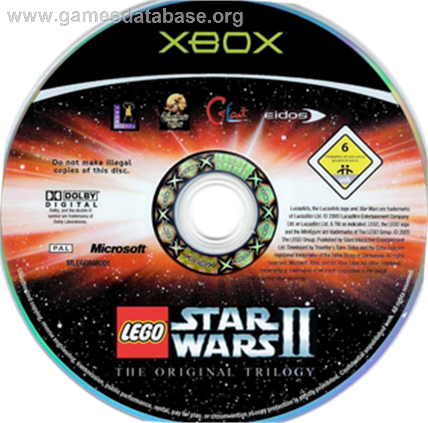 LEGO Star Wars 2 - The Original Trilogy - Microsoft Xbox - Artwork - CD