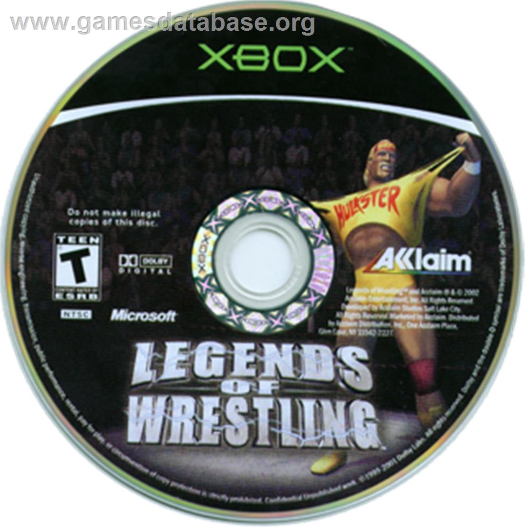 Legends of Wrestling - Microsoft Xbox - Artwork - CD