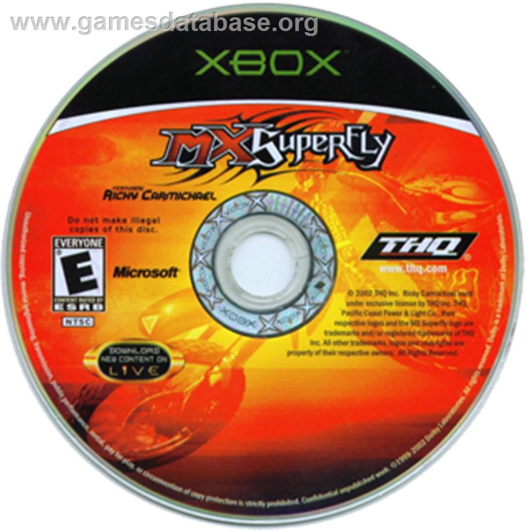 MX Superfly Featuring Ricky Carmichael - Microsoft Xbox - Artwork - CD