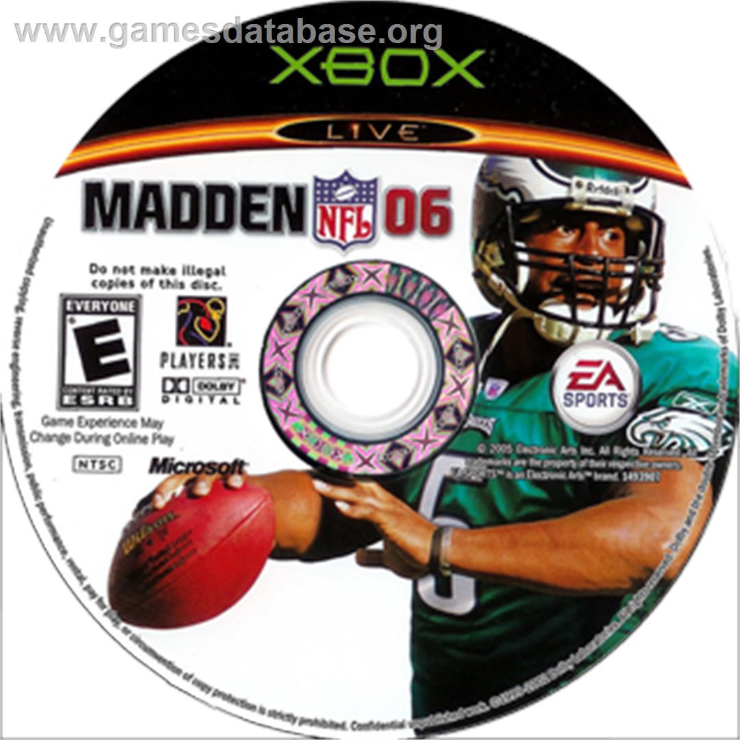 Madden Nfl 06 - Microsoft Xbox - Artwork - CD