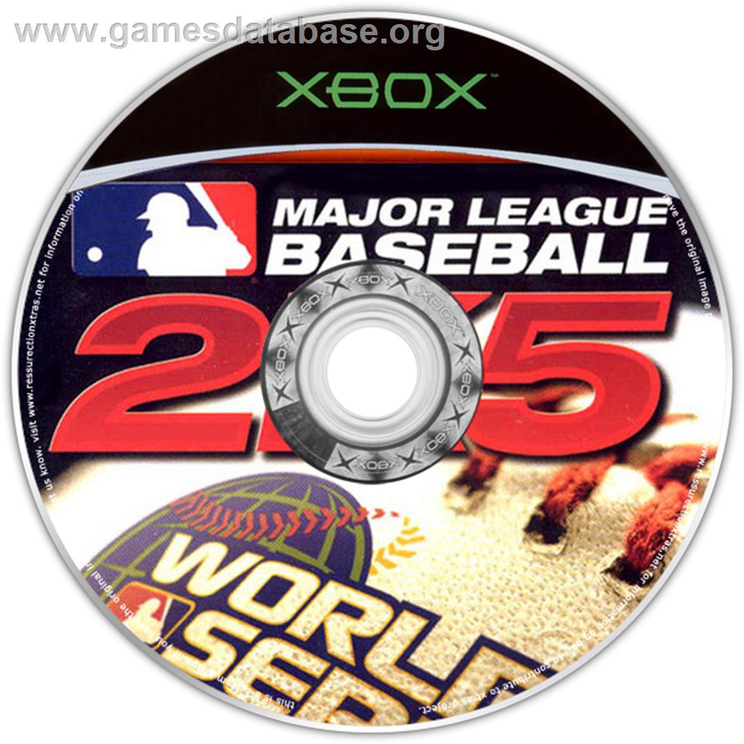 Major League Baseball 2K5 - World Series Edition - Microsoft Xbox - Artwork - CD