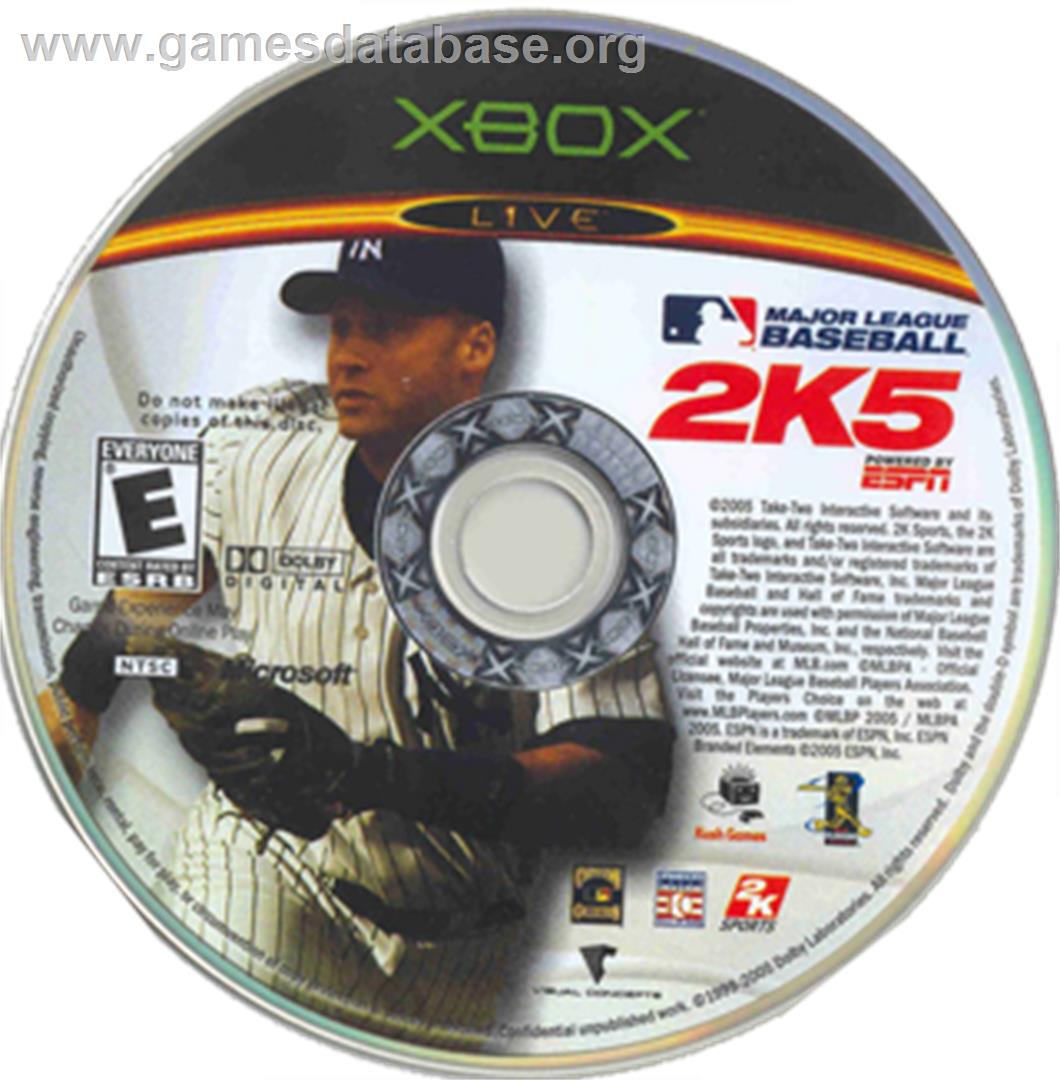 Major League Baseball 2k5 - Microsoft Xbox - Artwork - CD